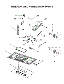 Interior And Ventilation Parts parts for Maytag Microwave/Hood Combo YMMV4206FB5 from AppliancePartsPros.com