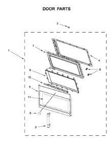 Door Parts parts for Maytag Microwave/Hood Combo YMMV6190FZ3 from AppliancePartsPros.com