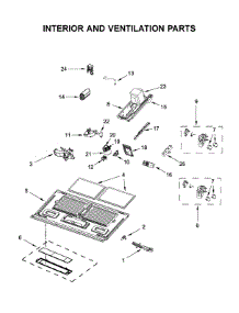 Interior And Ventilation Parts parts for Maytag Microwave/Hood Combo YMMV6190FZ3 from AppliancePartsPros.com