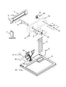 Top And Console Parts parts for Amana Dryer YNED4655EW1 from AppliancePartsPros.com