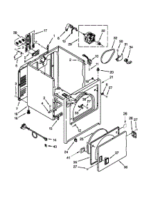 Cabinet Parts parts for Amana Dryer YNED4705EW0 from AppliancePartsPros.com