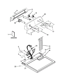 Top And Console Parts parts for Amana Dryer YNED4755EW0 from AppliancePartsPros.com