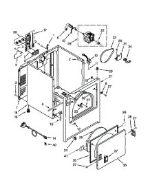 Cabinet Parts parts for Amana Dryer YNED4755EW0 from AppliancePartsPros.com