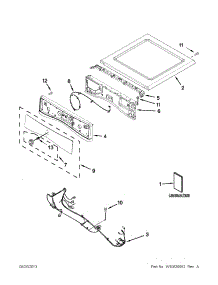 Top And Console Parts parts for Amana Dryer YNED5700BW0 from AppliancePartsPros.com