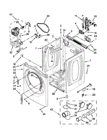 Cabinet Parts parts for Amana Dryer YNED5700BW0 from AppliancePartsPros.com