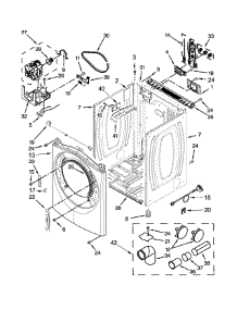 Cabinet Parts parts for Amana Dryer YNED5800DW0 from AppliancePartsPros.com