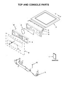 Top And Console Parts parts for Amana Dryer YNED5800DW2 from AppliancePartsPros.com