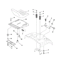 Seat parts for Yard Pro Front-Engine Lawn Tractor YP13592HRB from AppliancePartsPros.com