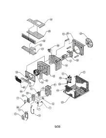 Chassis parts for Friedrich Room Air Conditioner YS13L33-A from AppliancePartsPros.com