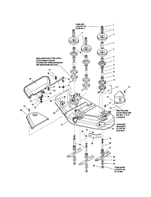 Housing & Arbor Grp-44" parts for Snapper Front-Engine Lawn Tractor YT1850 (2690068) from AppliancePartsPros.com