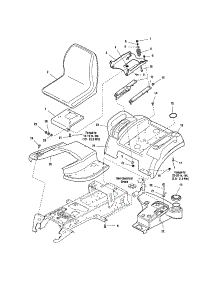 Seat / Seat Deck parts for Snapper Front-Engine Lawn Tractor YT22500 (2690269) from AppliancePartsPros.com