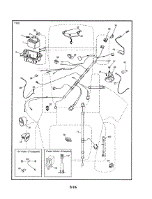 Electrical parts for Husqvarna Riding Mower & Tractor YT42CS-502110 from AppliancePartsPros.com