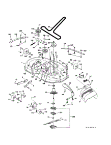 Mower Deck parts for Husqvarna Riding Mower & Tractor YT42CS-502110 from AppliancePartsPros.com
