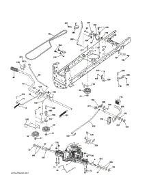 Drive parts for Husqvarna Riding Mower & Tractor YT42CS-502120 from AppliancePartsPros.com