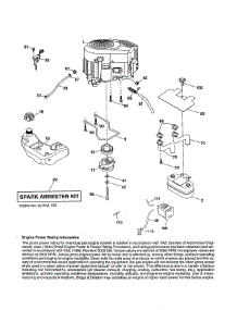 Engine parts for Husqvarna Riding Mower & Tractor YT42CS-502120 from AppliancePartsPros.com