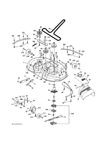 Mower Deck parts for Husqvarna Riding Mower & Tractor YT42CS-502120 from AppliancePartsPros.com