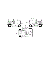 Decals parts for Husqvarna Riding Mower & Tractor YT42CS-96043022200 from AppliancePartsPros.com