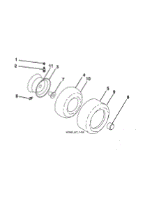 Wheels & Tires parts for Husqvarna Front-Engine Lawn Tractor YT42DXL-96043027300 from AppliancePartsPros.com
