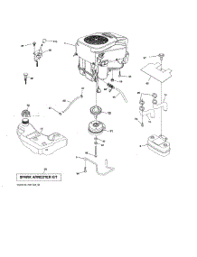 Engine parts for Husqvarna Front-Engine Lawn Tractor YT42DXLS-96043020300 from AppliancePartsPros.com