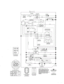 Schematic Diagram parts for Husqvarna Front-Engine Lawn Tractor YT42DXLS-96043020300 from AppliancePartsPros.com