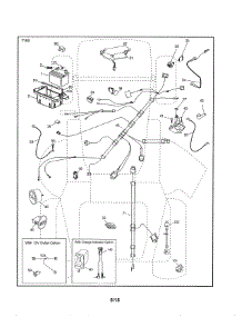 Electrical parts for Husqvarna Front-Engine Lawn Tractor YT42DXLS-96043020400 from AppliancePartsPros.com