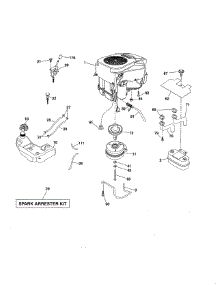 Engine parts for Husqvarna Front-Engine Lawn Tractor YT42DXLS-96043020400 from AppliancePartsPros.com