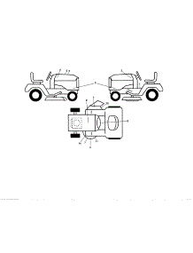 Decals parts for Husqvarna Front-Engine Lawn Tractor YT42DXLS-96043020400 from AppliancePartsPros.com
