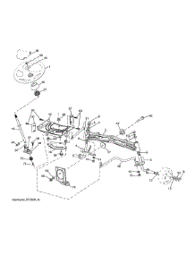 Steering Assembly parts for Jonsered Front-Engine Lawn Tractor YT46-96043019700 from AppliancePartsPros.com