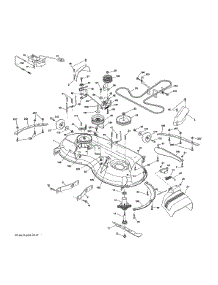 Mower Deck parts for Jonsered Front-Engine Lawn Tractor YT46-96043019700 from AppliancePartsPros.com