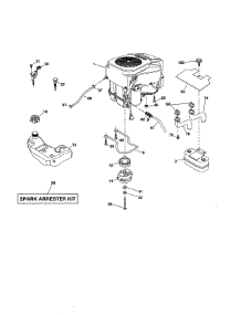 Engine parts for Husqvarna Riding Mower & Tractor YT48CS-502130 from AppliancePartsPros.com
