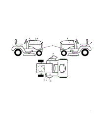 Decals parts for Husqvarna Riding Mower & Tractor YT48CS-502130 from AppliancePartsPros.com