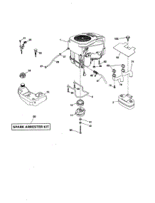Engine parts for Husqvarna Riding Mower & Tractor YT48CS-96043022400 from AppliancePartsPros.com