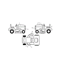 Decals parts for Husqvarna Riding Mower & Tractor YT48CS-96043022400 from AppliancePartsPros.com