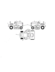 Decals parts for Husqvarna Front-Engine Lawn Tractor YTA18542-96045005500 from AppliancePartsPros.com