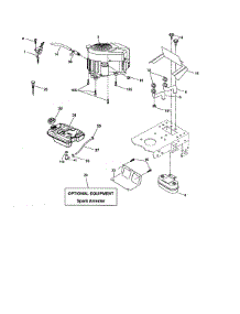 Engine parts for Husqvarna Front-Engine Lawn Tractor YTH1542XP-96013000101 from AppliancePartsPros.com