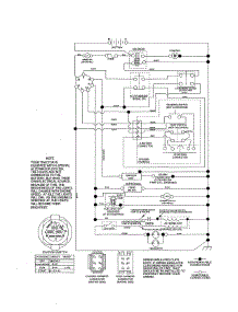 Schematic Diagram parts for Husqvarna Front-Engine Lawn Tractor YTH1842-917243820 from AppliancePartsPros.com