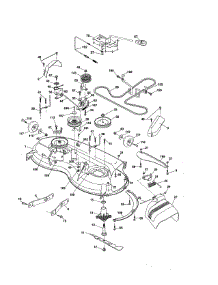 Mower Deck parts for Husqvarna Front-Engine Lawn Tractor YTH1846-917223840 from AppliancePartsPros.com