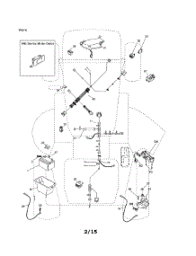 Electrical parts for Husqvarna Front-Engine Lawn Tractor YTH18542-960430172 from AppliancePartsPros.com