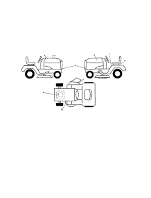 Decals parts for Husqvarna Front-Engine Lawn Tractor YTH18542-960430172 from AppliancePartsPros.com