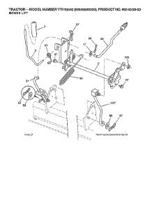 Mower Lift parts for Husqvarna Front-Engine Lawn Tractor YTH18542-96045006000 from AppliancePartsPros.com