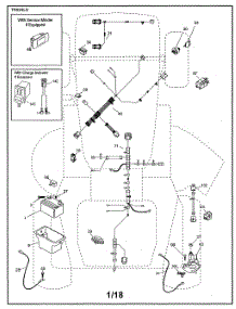 Electrical parts for Husqvarna Front-Engine Lawn Tractor YTH20K42-96043027400 from AppliancePartsPros.com