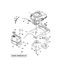 Engine parts for Husqvarna Front-Engine Lawn Tractor YTH20K46-917240460 from AppliancePartsPros.com
