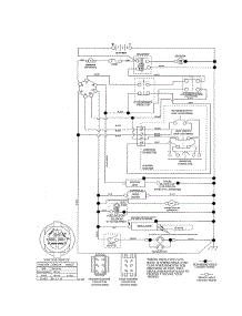 Schematic Diagram parts for Husqvarna Front-Engine Lawn Tractor YTH20K46-917240461 from AppliancePartsPros.com