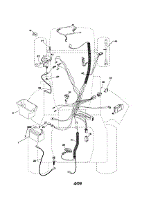 Electrical parts for Husqvarna Front-Engine Lawn Tractor YTH20K46-96043003300 from AppliancePartsPros.com