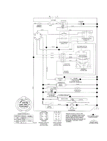 Schematic Diagram parts for Husqvarna Front-Engine Lawn Tractor YTH20K46-96043003300 from AppliancePartsPros.com