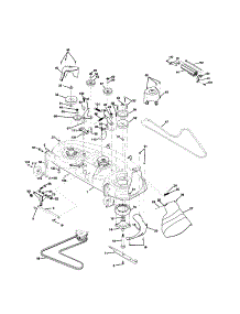 Mower Deck parts for Husqvarna Front-Engine Lawn Tractor YTH2148 (LO21H48A) from AppliancePartsPros.com