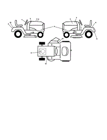 Decals parts for Husqvarna Front-Engine Lawn Tractor YTH2246-917287540 from AppliancePartsPros.com
