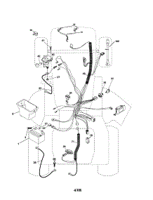 Electrical parts for Husqvarna Front-Engine Lawn Tractor YTH2246-917287541 from AppliancePartsPros.com