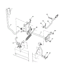 Mower Lift parts for Husqvarna Front-Engine Lawn Tractor YTH2246-917287541 from AppliancePartsPros.com