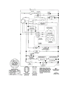 Schematic Diagram-Tractor parts for Husqvarna Front-Engine Lawn Tractor YTH2246-917287541 from AppliancePartsPros.com